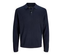 Polo manches longues en maille Jack & Jones Blakai Styd Noir L