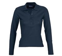 Polo Manches Longues - Femme - 11317 - Bleu Denim