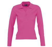 Polo Manches Longues - Femme - 11317 - Rose Flash