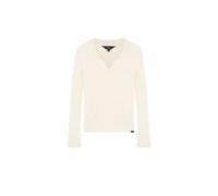 Polo manches longues femme Lee Blanc XS