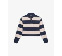 Polo manches longues femme Superdry Athletic Essentials Stripe Bleu L
