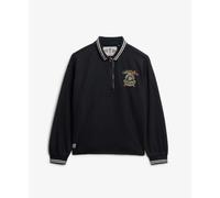 Superdry Crest Rugby Long Sleeve Polo Bleu M Femme