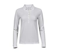Polo manches longues femme Tee Jays Luxury Stretch Blanc S
