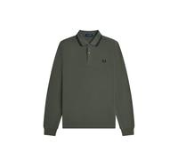 Polo manches longues Fred Perry Twin Tipped Vert XL