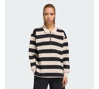 Polo manches longues French terry contemporain Essentials Black / Crystal Linen XL