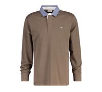 Polo manches longues Gant Classic Heavy Rugger Marron M