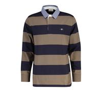 Polo manches longues Gant Classic Heavy Rugger Marron S
