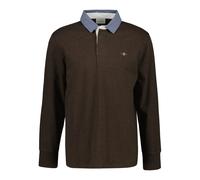 Polo manches longues Gant Classic Heavy Rugger Marron S