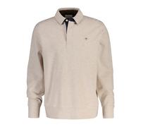 Polo manches longues Gant Light Sacker Rib Marron XL