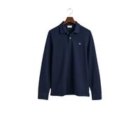 GANT Polo Reg Shield Ls Pique Rugger – Bleu nuit – XXL Homme