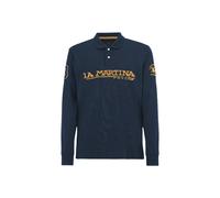 La Martina T-Shirt bleu foncé / rouge, Taille M
