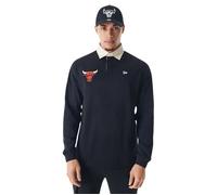 Polo manches longues - NEW ERA - Chicago Bulls - Noir - Mixte - 100% Coton M