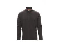 Polo manches longues - Payper Wear - Florence - Homme - Gris Anthracite - Coton de qualité supérieure S