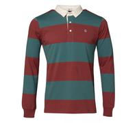 Polo manches longues rayÃ© Serge Blanco Orange S