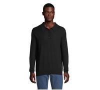 Polo manches longues Sol's Stefan - noir profond XXXXL