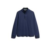 Superdry Classics Henley Half Zip Sweatshirt Bleu M Homme