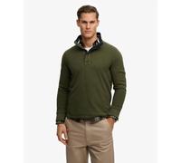 Superdry Polo manches longues Cotton Classics Jersey Henley Vert L