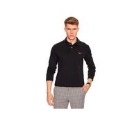 Guess Polo ML super slim à logo col jeans - Homme