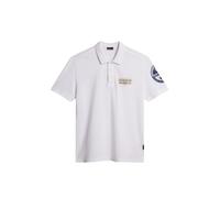 Napapijri Polo Amundsen manches courtes blanc et bleu Taille M