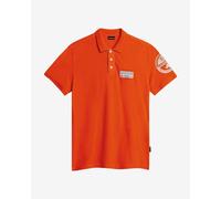 Polo Napapijri Amundsen manche courte orange blanc - S