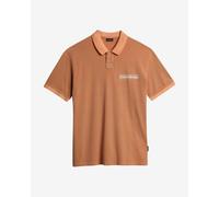 Polo Napapijri Meribe manche courte orange blanc - S