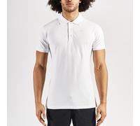 Polo Ned Robe di Kappa Blanc Unisexe Blanc S