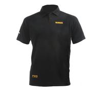 DeWalt Polo de travail 2 boutons Noir/Gris Séchage rapide Performance mèche