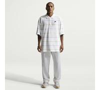 NIKE Sportswear Club Polo À Rayures Oversize pour Homme, Blanc/Noir, IF0736-100, M