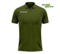 Polo piquÃ© coton enfant Givova Summer Vert 10/12 ans