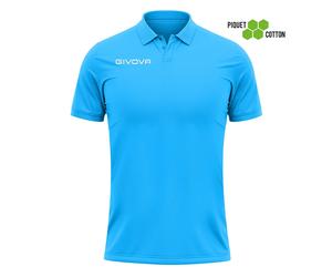 Polo piquÃ© coton Givova Summer Bleu L