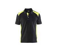 Polo Piqué 3324 Noir/Jaune fluo Blaklader - 332410509933 L