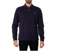 Gant Reg Shield Rugger Long Sleeve Polo Bleu L Homme