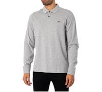 Gant Reg Shield Rugger Long Sleeve Polo Gris L Homme
