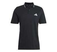 Adidas Polo Essentials Piqué 3 Stripes manches courtes noir pur - S