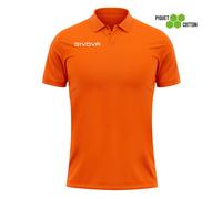 Polo piqué coton enfant Givova Summer Orange 10/12 ans