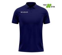 Polo piqué coton Givova Summer - navy blue - XL L