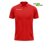 Polo piqué coton Givova Summer - red - L