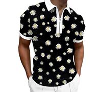 Polo Piqué Grande Taille Manche Courte Col Mao Homme Slim Fit de Marque Pas Cher - Bordeaux, Kaki, Bleu Marine, Sans Col