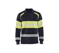 Polo piqué manches longues multinormes inhérent Blåkläder 3438 Marine/Jaune fluo Blaklader - 343817268933 M