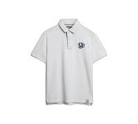Polo piqué monogramme Superdry Bleu 3XL