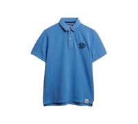 Superdry Polo Pique Monogram Manches courtes Bleu XL Homme
