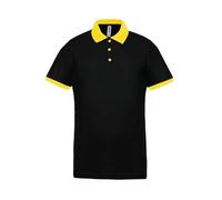 Polo piqué performance Proact - black.yellow - XL L
