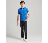 Superdry Classic Pique Short Sleeve Polo Bleu S Homme
