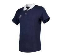 Polo piqué Umbro pour Homme - Bleu Marine-Blanc - Col polo - Manches courtes M