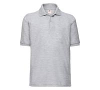 Polo polyester gris chiné 3/4A