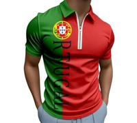 Polo portugais pour homme avec fermeture éclair pour un confort quotidien et un style sportif