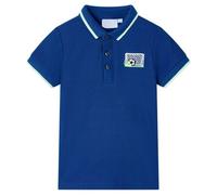 Polo pour Enfants Vêtement Manches Courtes Col Côtelé Tout-petits Bleu Foncé 104