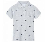 Polo Pour Enfants Mélangé Gris 104