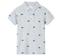 Polo Pour Enfants Mélangé Gris 116