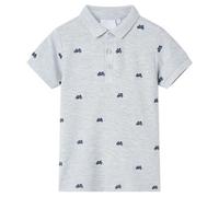 Polo Pour Enfants Mélangé Gris 140